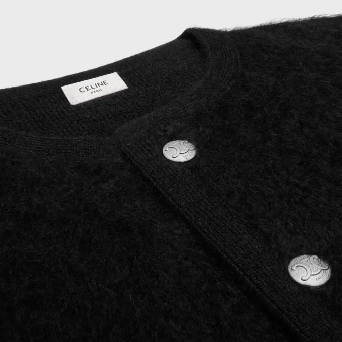 Cardigan en mohair brossé Cardigan en mohair brossé