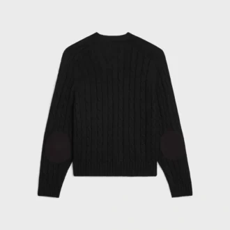 Cardigan Triomphe en cachemire à mailles torsadées