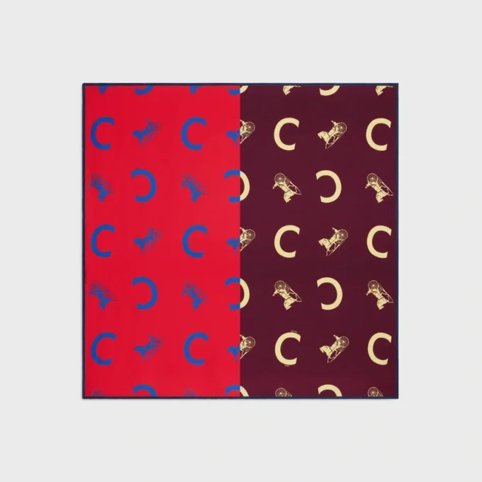 Carré en twill de soie