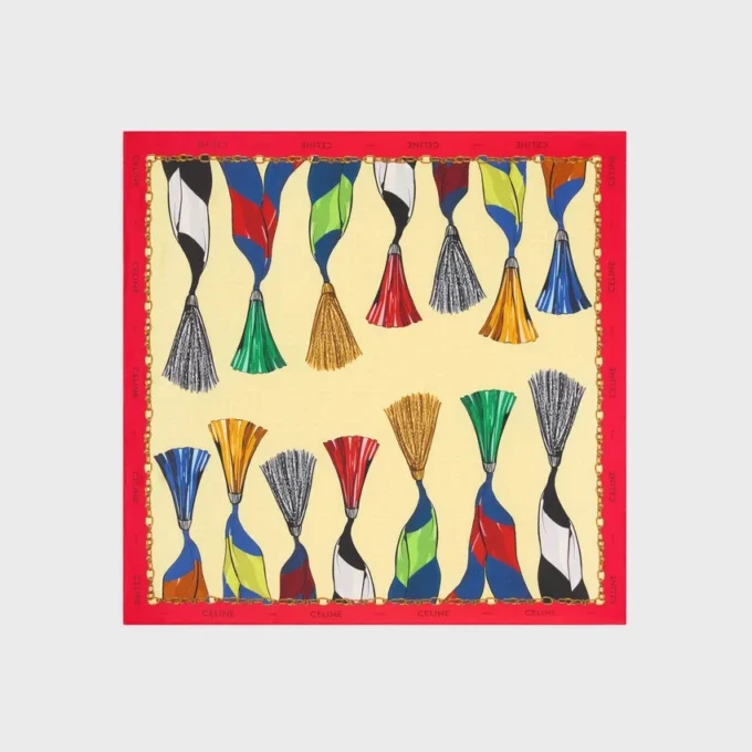 Carré en twill de soie