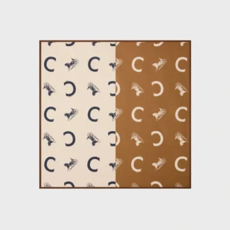 Carré en twill de soie