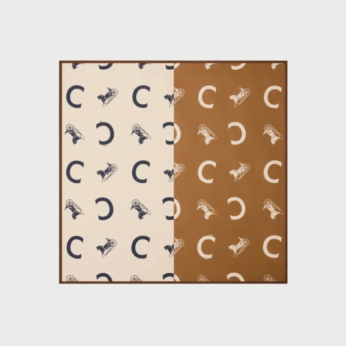 Carré en twill de soie