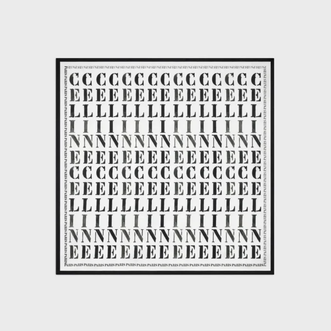 Carré en twill de soie
