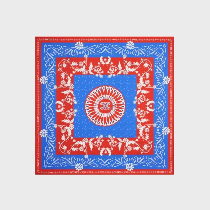 Carré en twill de soie