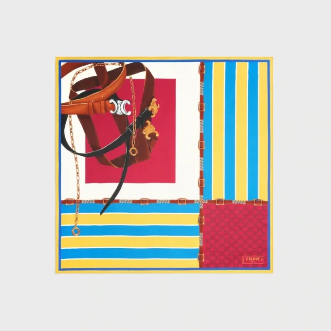 Carré en twill de soie
