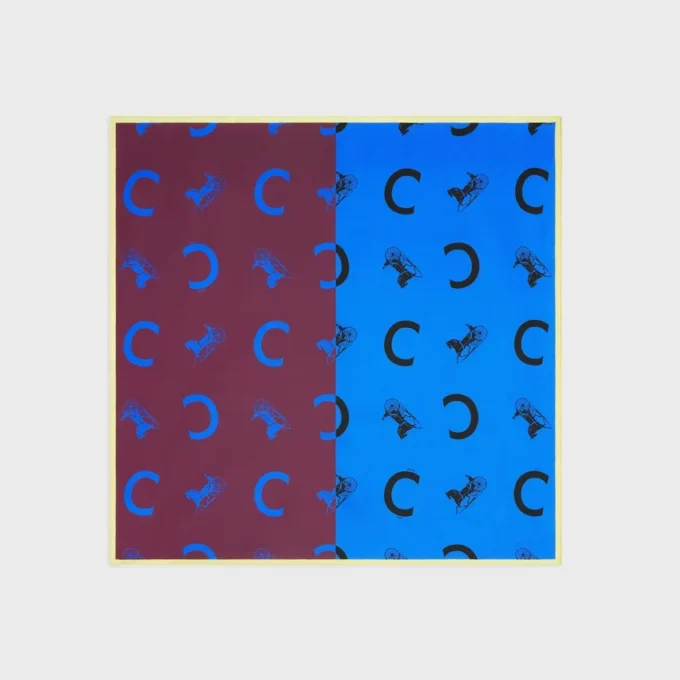Carré en twill de soie
