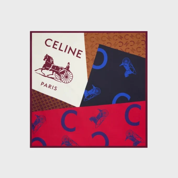 Carré en twill de soie