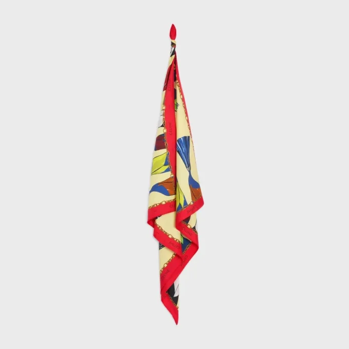 Carré en twill de soie