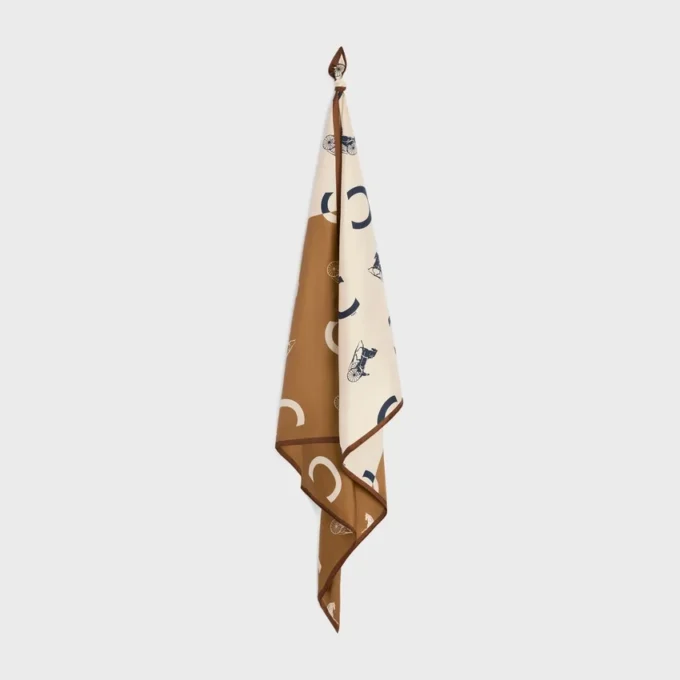 Carré en twill de soie