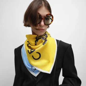 Carré en twill de soie