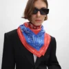 Carré en twill de soie