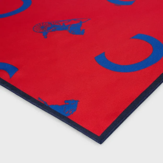 Carré en twill de soie
