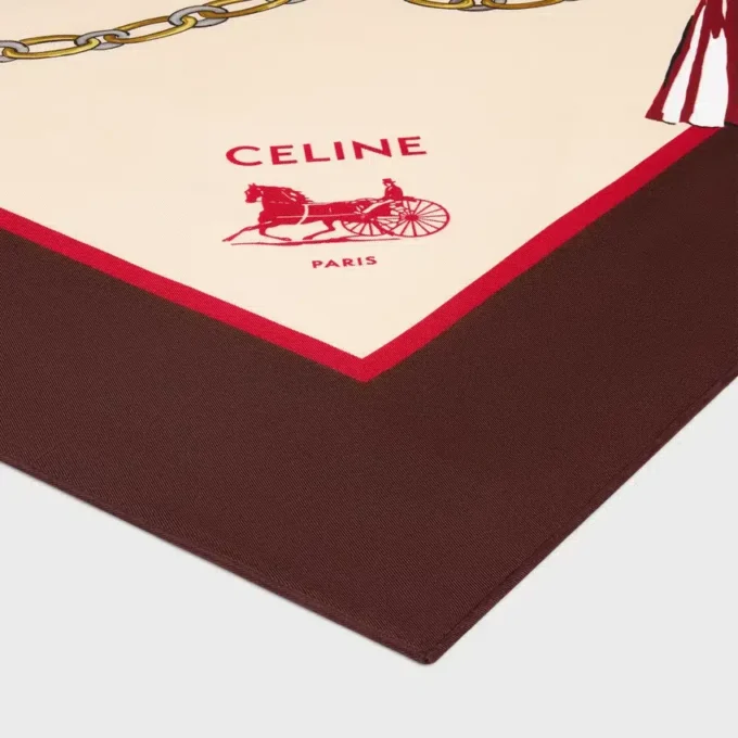 Carré en twill de soie