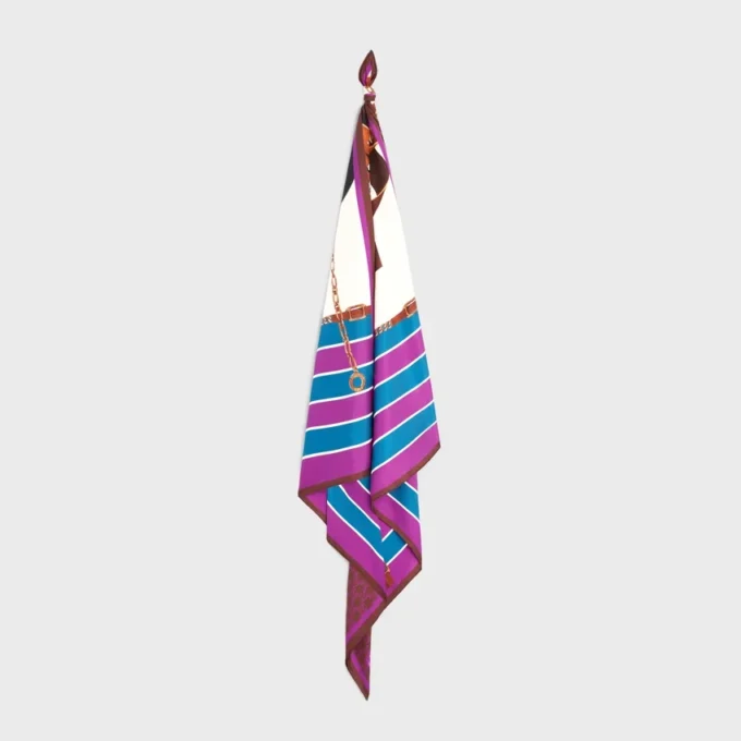 Carré en twill de soie