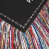 Carré à franges en twill de soie Carré à franges en twill de soie