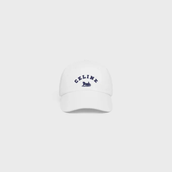 Casquette CELINE Richelieu en sergé de coton