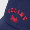 Casquette CELINE Richelieu en sergé de coton