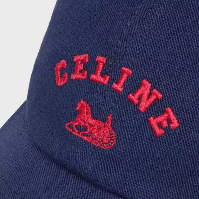 Casquette CELINE Richelieu en sergé de coton