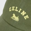 Casquette CELINE Richelieu en sergé de coton