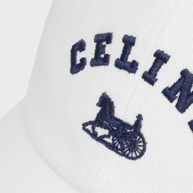 Casquette CELINE Richelieu en sergé de coton