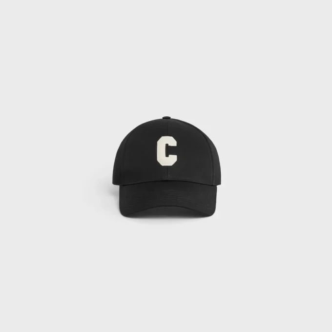 Casquette de baseball avec initiale en coton