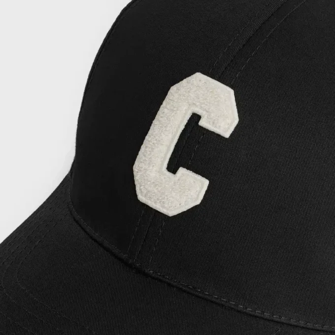 Casquette de baseball avec initiale en coton
