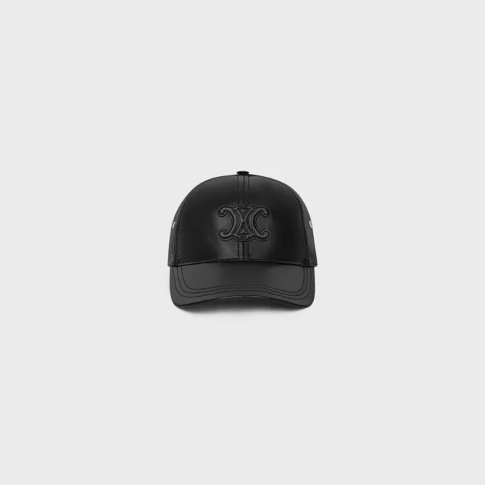 Casquette de baseball Triomphe en cuir d&rsquo;agneau