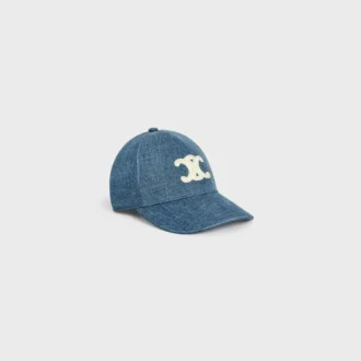 Casquette de baseball Triomphe en denim délavé