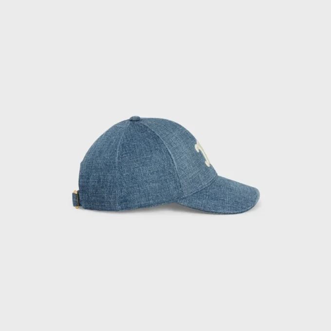 Casquette de baseball Triomphe en denim délavé