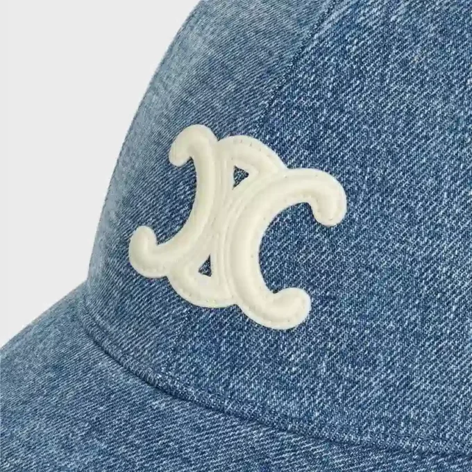 Casquette de baseball Triomphe en denim délavé