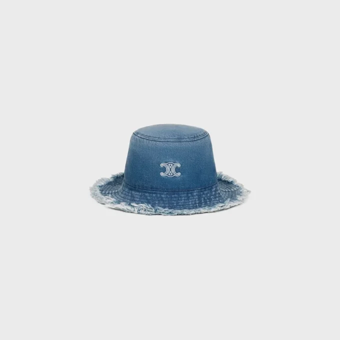 Casquette Triomphe en denim de coton Casquette Triomphe en denim de coton