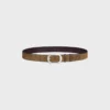 Ceinture Bc-21 35 mm en cuir de veau suédé à effet ciré Ceinture Bc-21 35 mm en cuir de veau suédé à effet ciré