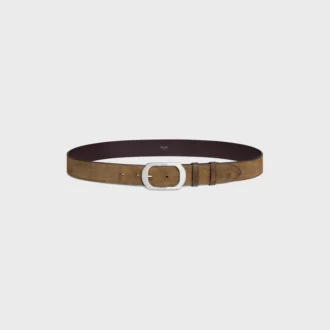 Ceinture Bc-21 35 mm en cuir de veau suédé à effet ciré