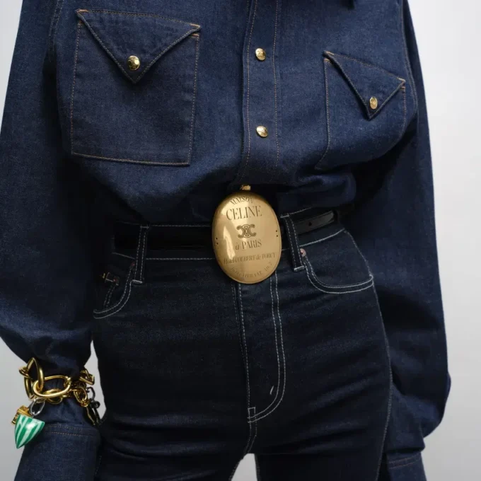 Ceinture Maison CELINE 13 mm en cuir Taurillon Ceinture Maison CELINE 13 mm en cuir Taurillon