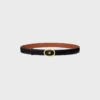 Ceinture réversible CELINE Alix de 25 mm en taurillon et cuir de veau naturel Ceinture réversible CELINE Alix de 25 mm en taurillon et cuir de veau naturel