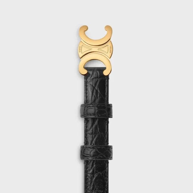 Ceinture Triomphe 18 mm en alligator Ceinture Triomphe 18 mm en alligator