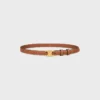 Ceinture Triomphe 18 mm en cuir de veau naturel Ceinture Triomphe 18 mm en cuir de veau naturel