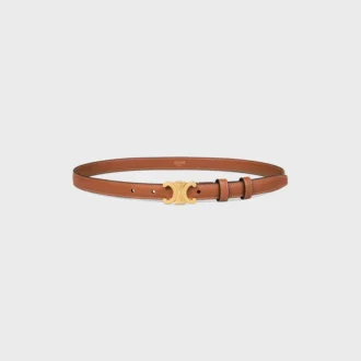 Ceinture Triomphe 18 mm en cuir de veau naturel