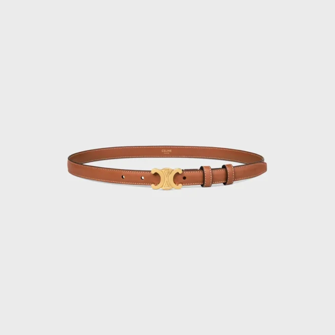 Ceinture Triomphe 18 mm en cuir de veau naturel Ceinture Triomphe 18 mm en cuir de veau naturel