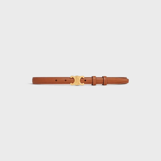 Ceinture Triomphe 18 mm en cuir de veau naturel Ceinture Triomphe 18 mm en cuir de veau naturel