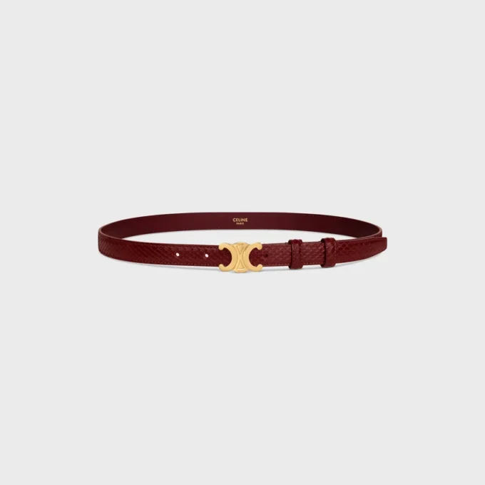Ceinture Triomphe 18 mm en python Ceinture Triomphe 18 mm en python