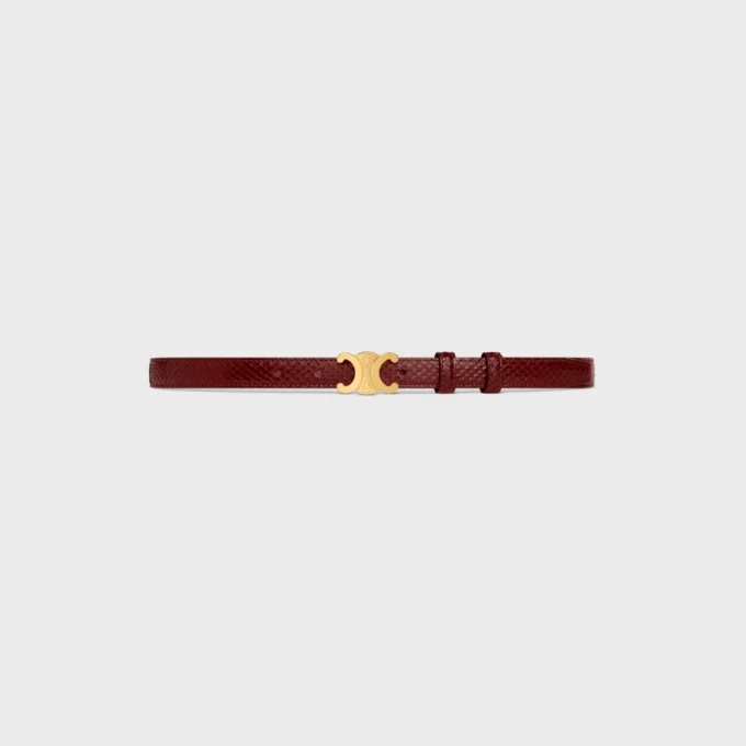 Ceinture Triomphe 18 mm en python Ceinture Triomphe 18 mm en python