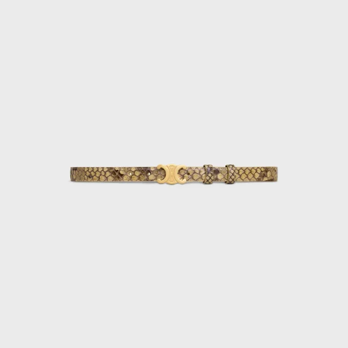 Ceinture Triomphe 18 mm en python Ceinture Triomphe 18 mm en python