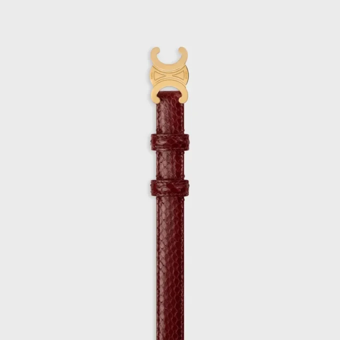 Ceinture Triomphe 18 mm en python Ceinture Triomphe 18 mm en python