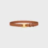 Ceinture Triomphe 25 mm en cuir de veau naturel Ceinture Triomphe 25 mm en cuir de veau naturel