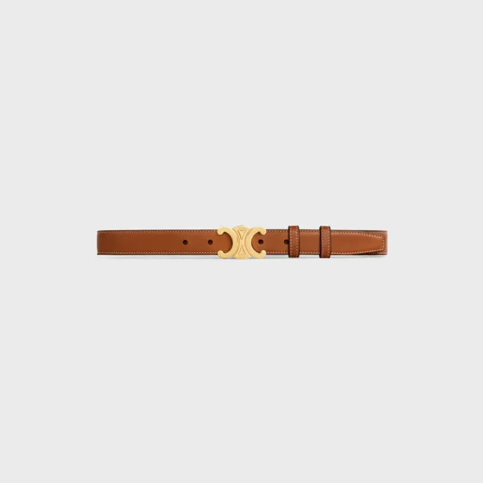 Ceinture Triomphe 25 mm en cuir de veau naturel Ceinture Triomphe 25 mm en cuir de veau naturel