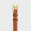 Ceinture Triomphe 25 mm en cuir de veau naturel Ceinture Triomphe 25 mm en cuir de veau naturel