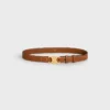 Ceinture Triomphe 25 mm en cuir de veau naturel Ceinture Triomphe 25 mm en cuir de veau naturel