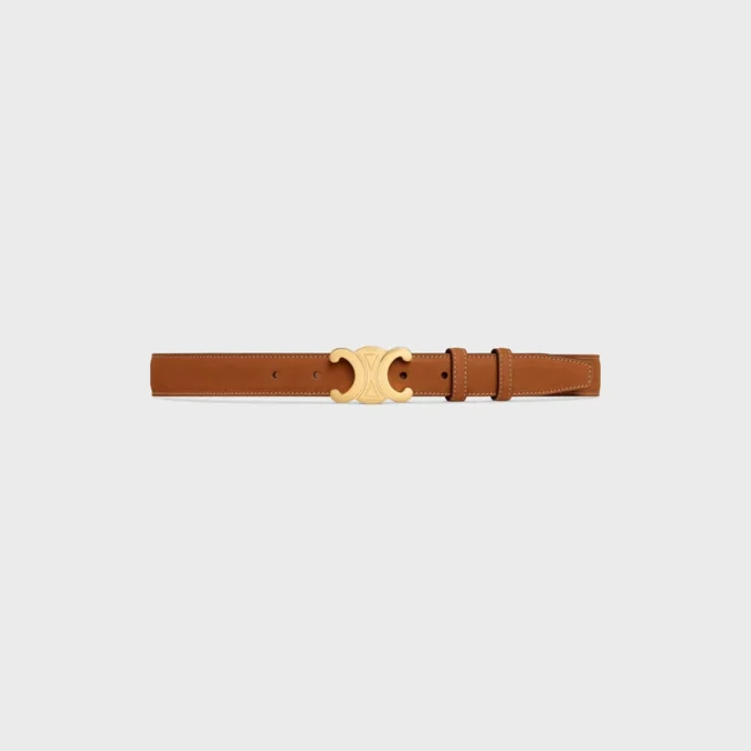 Ceinture Triomphe 25 mm en cuir de veau nubuck Ceinture Triomphe 25 mm en cuir de veau nubuck