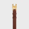 Ceinture Triomphe 25 mm en cuir de veau nubuck grainé Ceinture Triomphe 25 mm en cuir de veau nubuck grainé